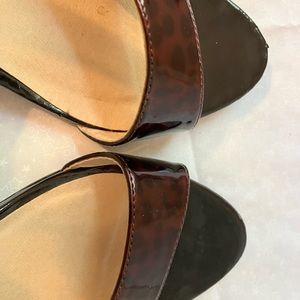 Madeline size 11M Brown and Black Leopard Print Heels